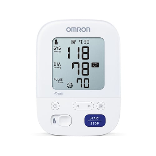 جهاز قياس ضغط الدم أومرون Comfort M3 أوتوماتيكي شاشة LCD أبيض