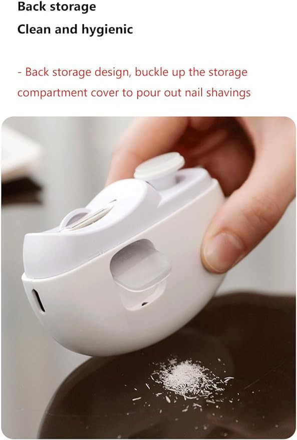 قصافة أظافر كهربائية جنيريك بشفرات تنجستن وصندوق جمع الغبار لجميع الأعمار