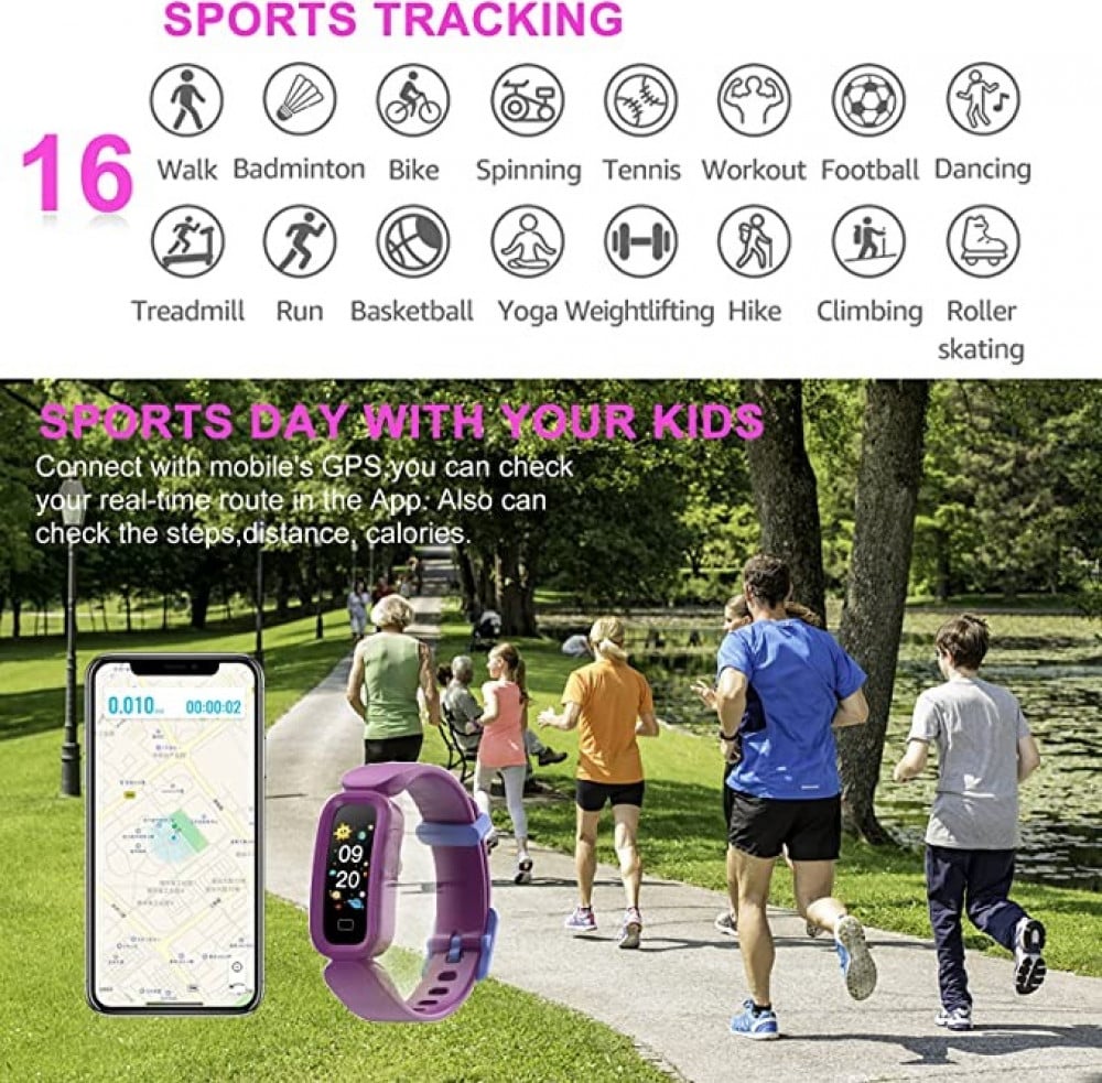 ساعة ذكية 24HOCL للأطفال والبنات والأولاد