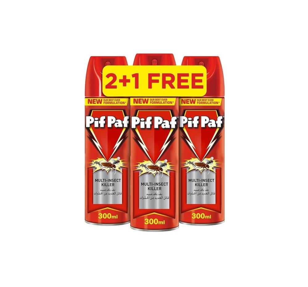بيف باف قاتل الحشرات المتعدد ، 3X300 مل ، عبوة من 3 قطع