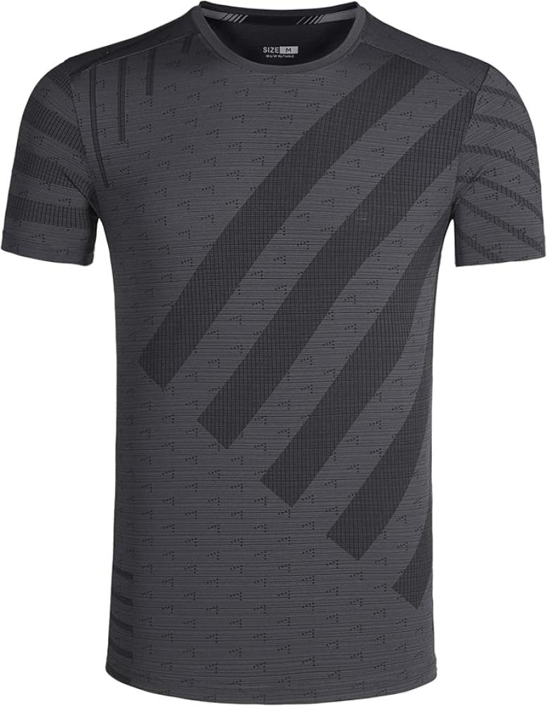 ار ال دي واي ام تي شيرت رياضي سريع الجفاف للرجال باكمام قصيرة وجيد التهوية للجري واللياقة البدنية