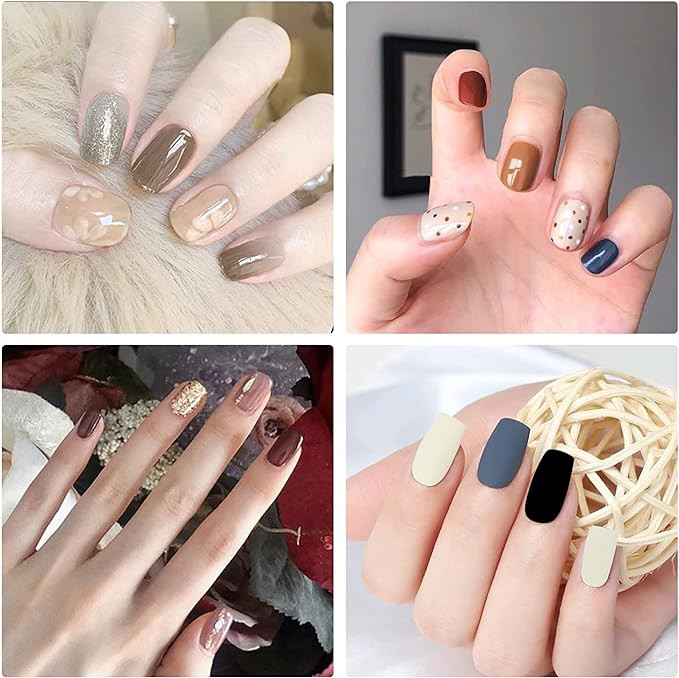 مجموعة طلاء أظافر جل من Miss Tiara بمعالجة LED ولمعان طويل 6 قطع