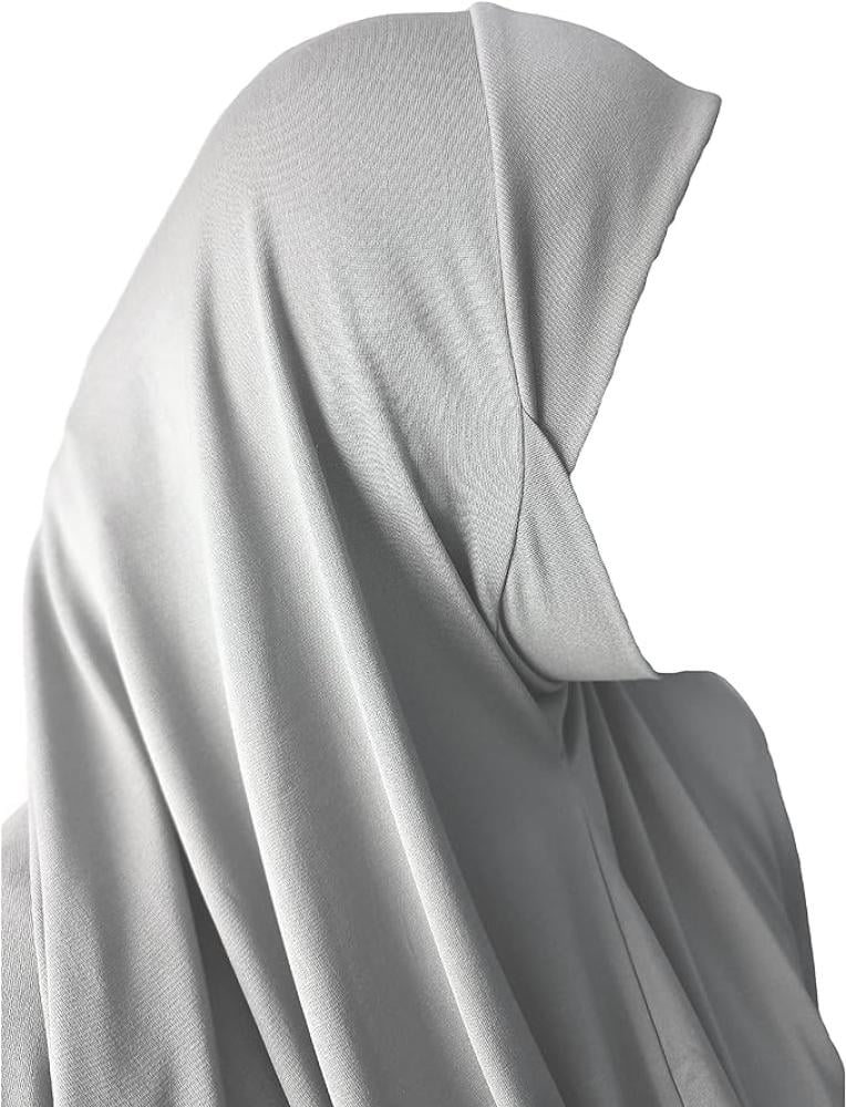 حجاب قطعة واحدة فوري بدون دبابيس مع غطاء ذقن XL