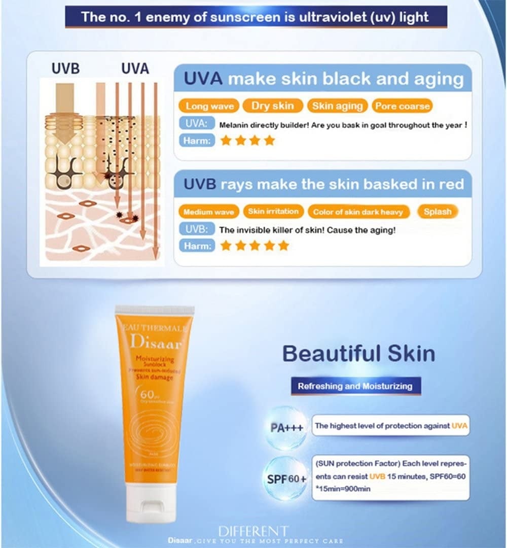 كريم واقي شمس مرطب من Desar (ديسار) بعامل حماية SPF 60 80 مل