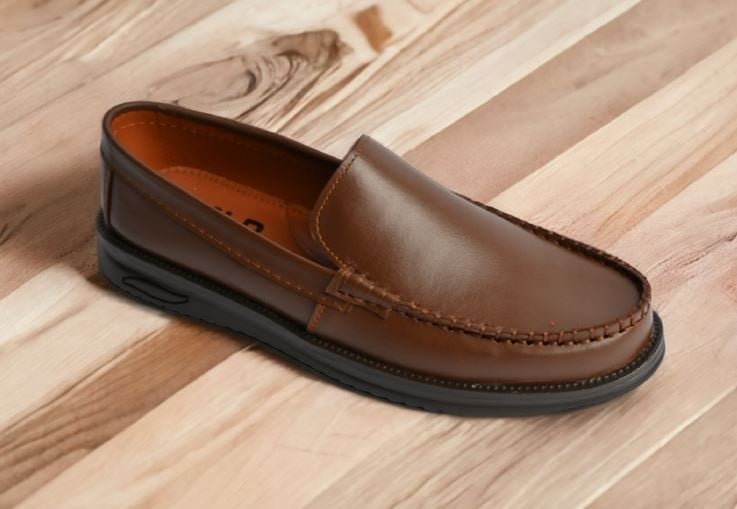 حذاء رجالي طبي MLR موديل MLR-M02 جلد طبيعي مهواة مقاس 41