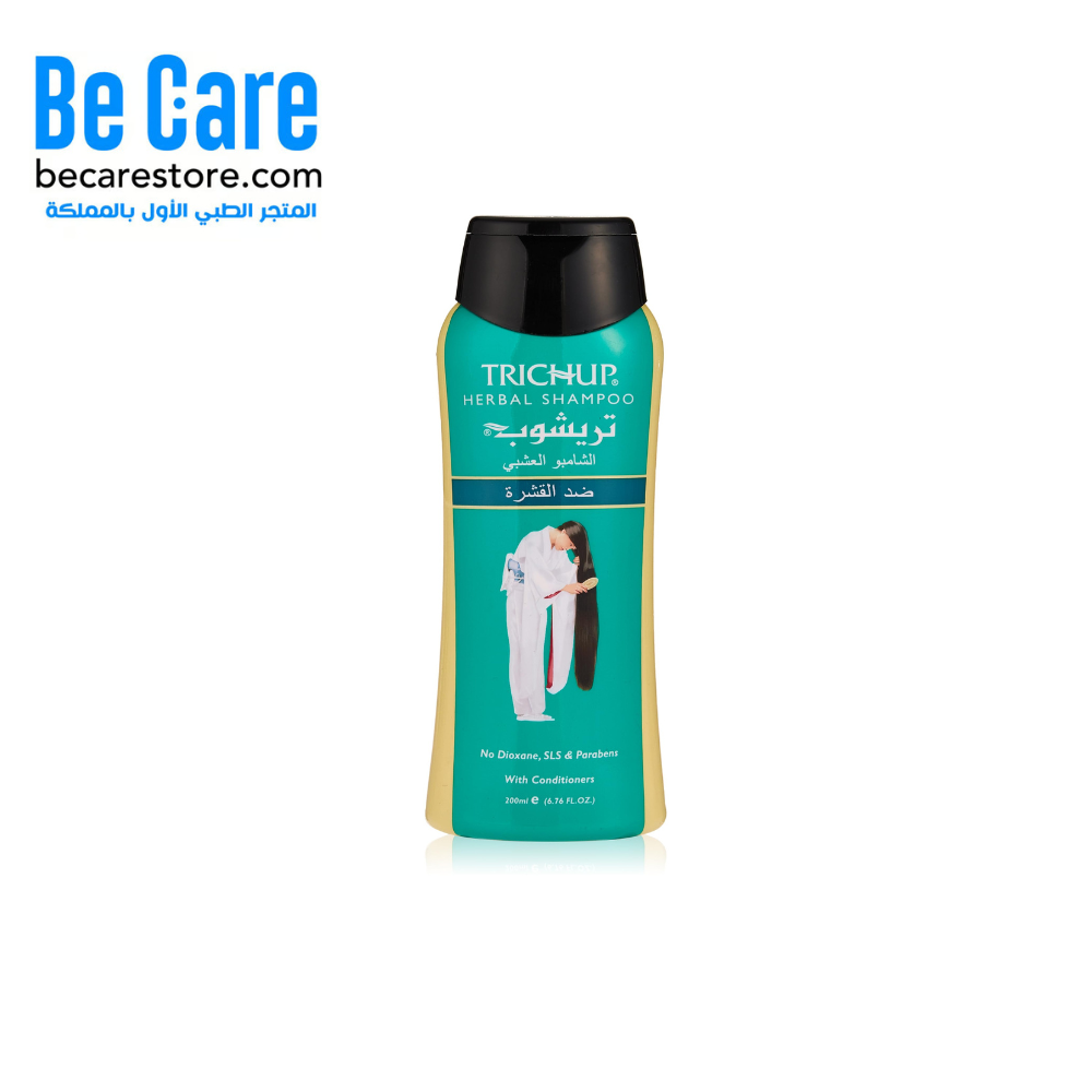 تخلص من القشرة نهائيًا مع شامبو تريشوب عشبي ضد القشرة 200 مل، تركيبة طبيعية تنظف فروة الرأس وتنعّم الشعر.
