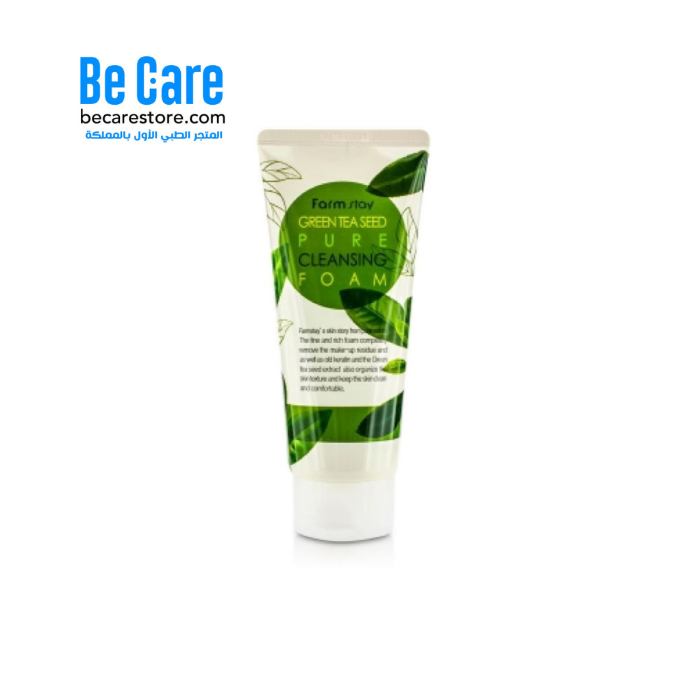 فارم ستاي غسول الوجه الرغوي بيور 180 مل – انتعاش ونقاء ببذور الشاي الأخضر