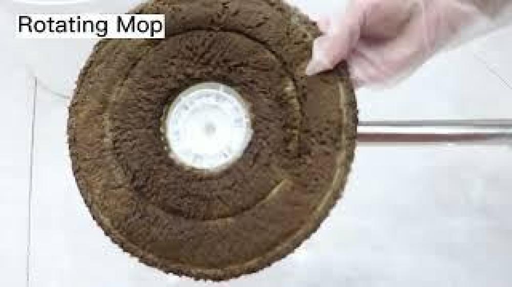 مجموعة ممسحة تنظيف ارضيات دوارة وسهلة التنظيف والعصر بتصميم فصل للمياه