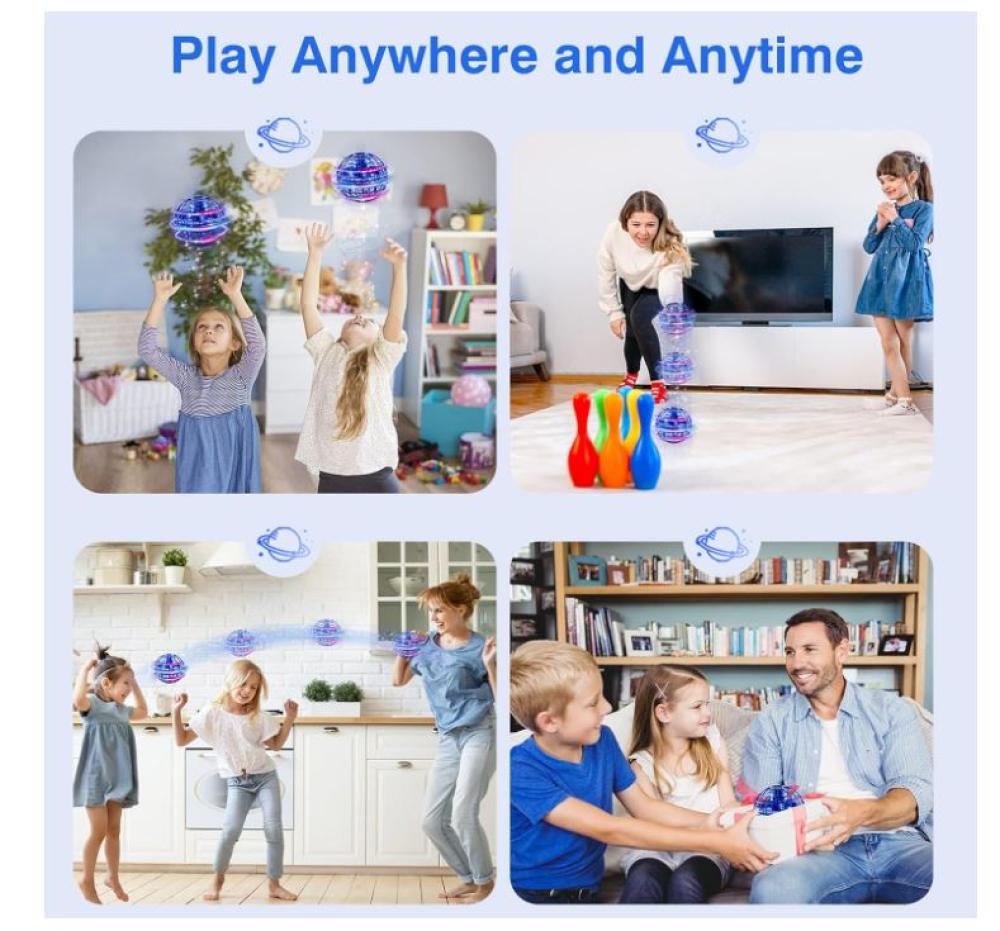 لعبة كرة طائرة أورب فلاير من BE CARE بطارية LED 1 قطعة