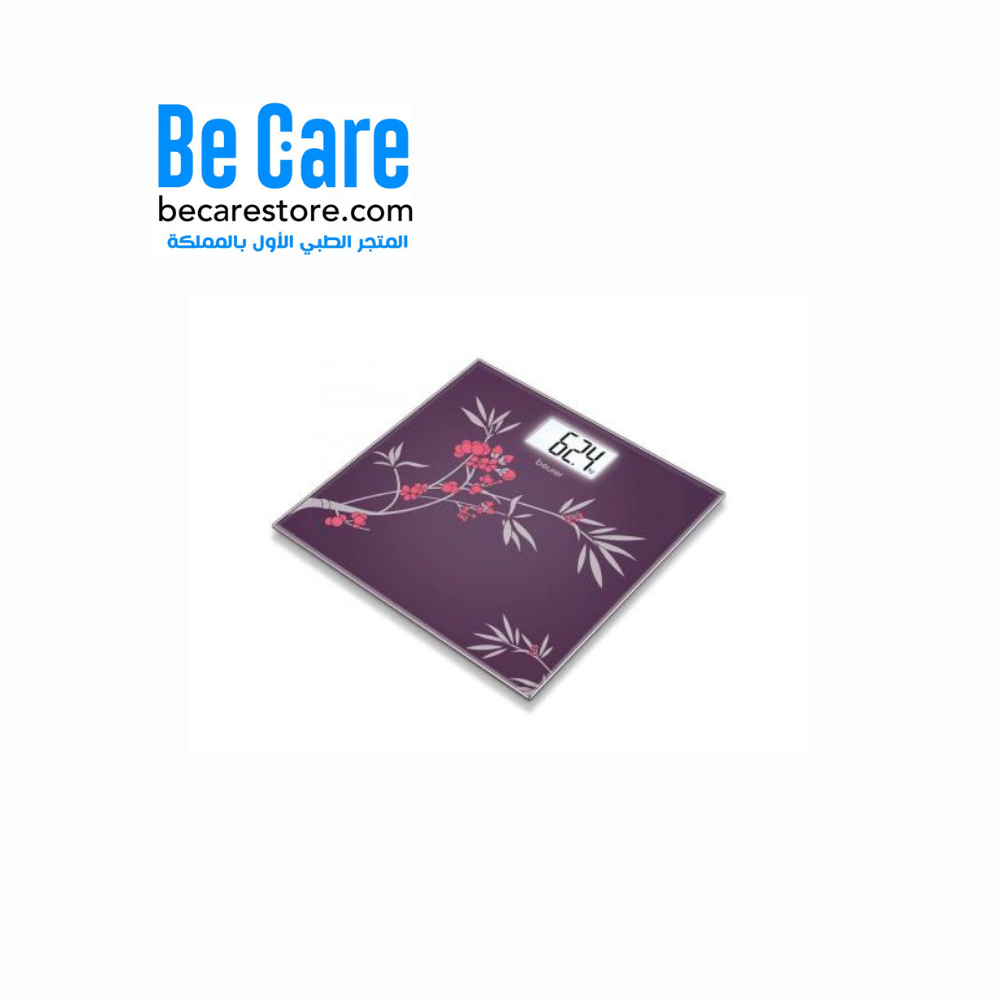 ⚖️ ميزان حمام زجاجي بتغليف تالف من بويرر | Beurer GS 207 Spring Glass Scale – ضمان 5 سنوات – بي كير
