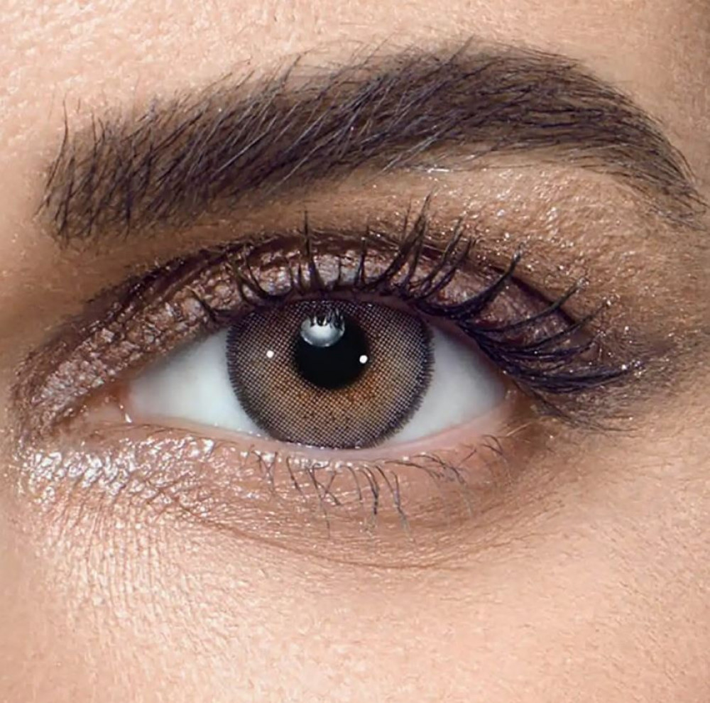 عدسات لاصقة يومية من انستازيا بلون هوني مريحة زوج واحد