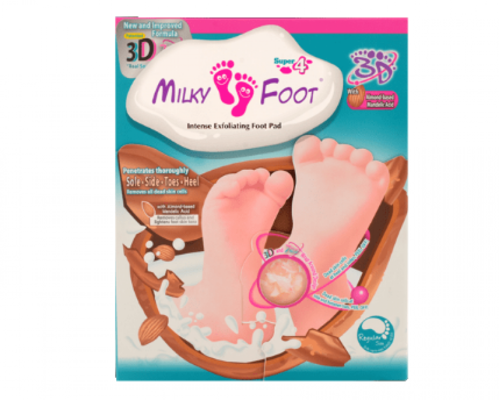 جوارب تقشير الجلد الميت من Milky Foot 3D - مقاس كبير