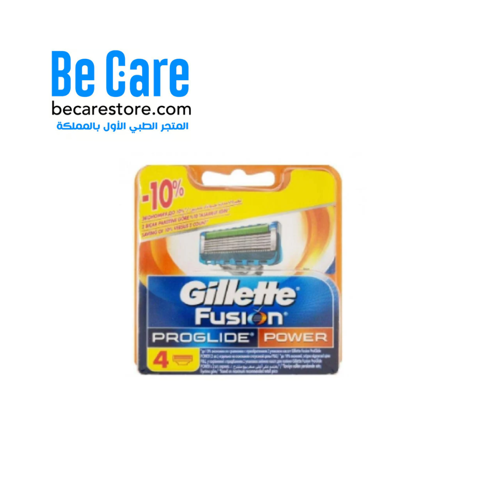 شفرات حلاقة جيليت فيوجن بروجلايد باور 8 قطع | ماكينة حلاقة | متجر بي كير