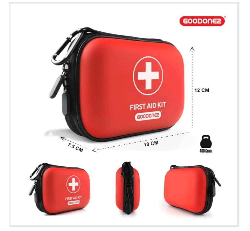 مجموعة إسعافات أولية 104 قطعة بحافظة EVA مقاومة للماء صغيرة محمولة
