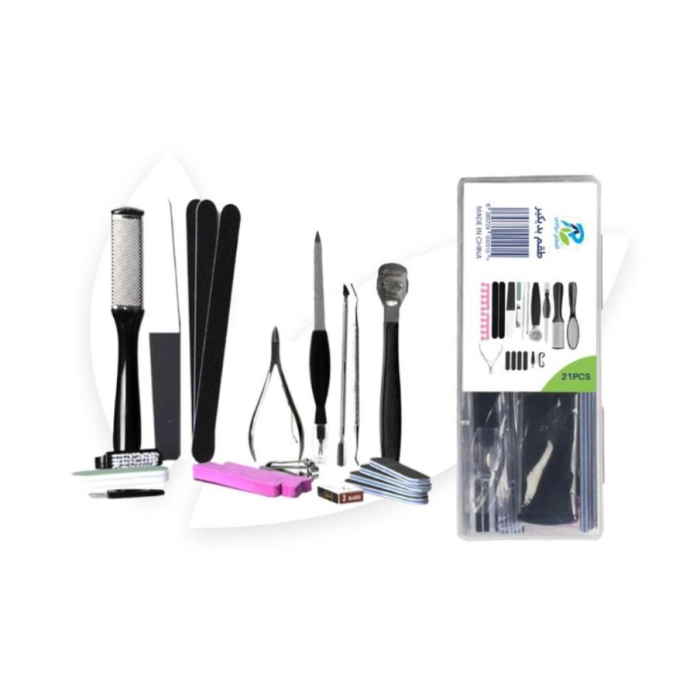 طقم بدكير من JAS A Lab بعناية احترافية 21 قطعة صغير