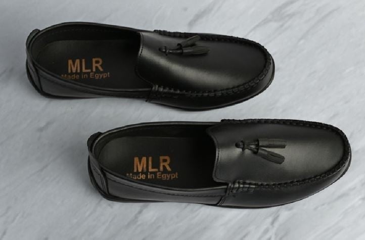 حذاء طبي رجالي MLR جلد طبيعي خياطة يدوية ونعل ربر خفيف
