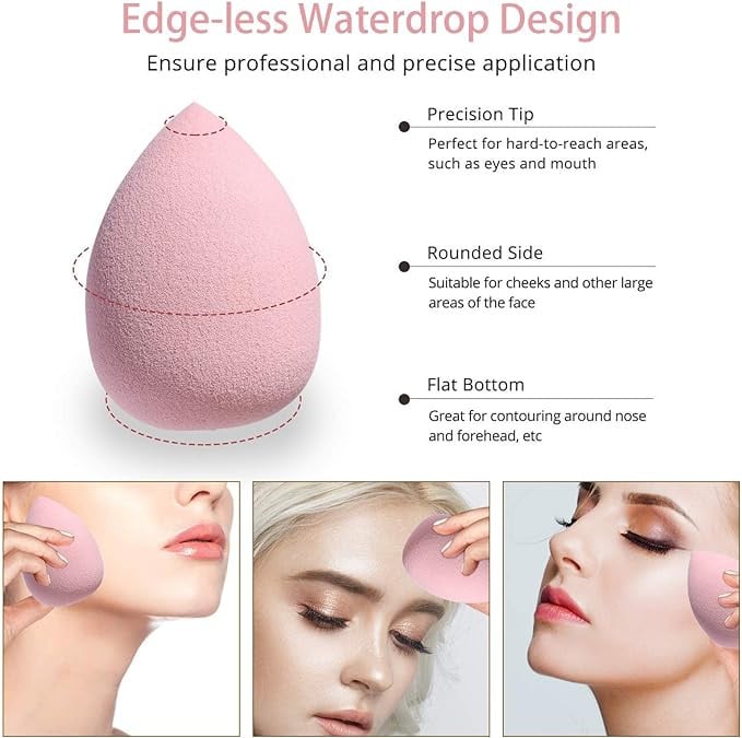 مجموعة اسفنجات مكياج من ميكنج تيك خالية من اللاتكس 7 قطع