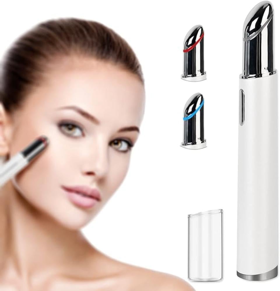 جهاز تدليك العين محمول بحرارة 42C وLED مزدوج واهتزاز عالي وشحن USB