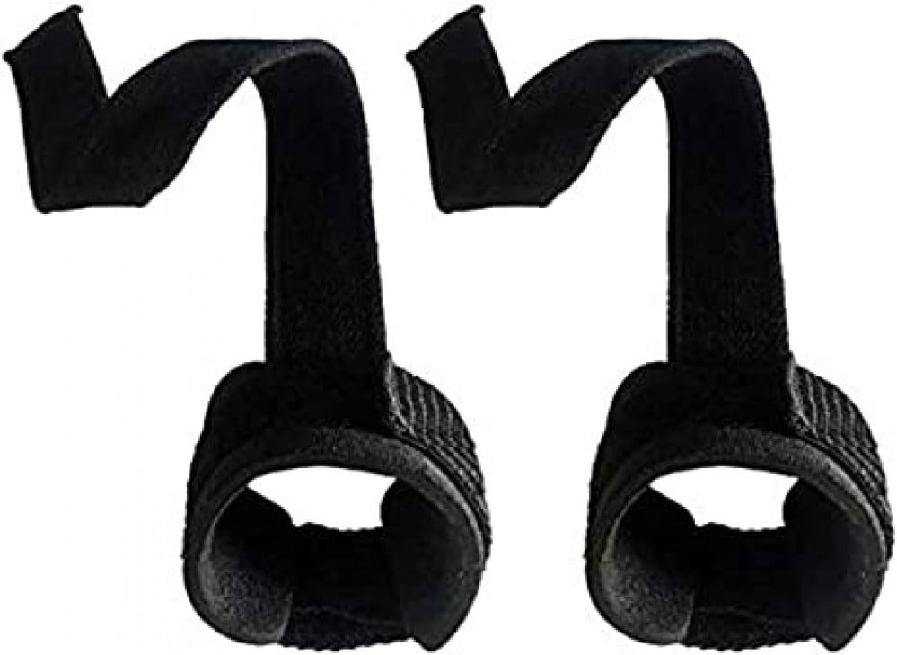 أربطة رفع أثقال قطعتين نايلون وقطن 38سم مع مشبك مقاوم للصدأ دعم معصم