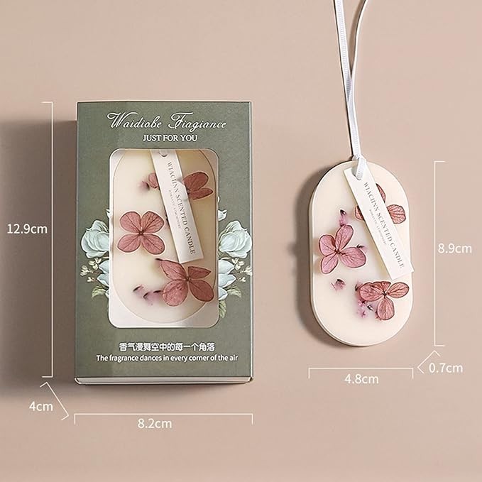 كيس شمع العسل قلادة معطر للسيارة، هواء منعش لخزانة الملابس والحمام والخزانة وخزانة الاحذية، الخ (لافندر)