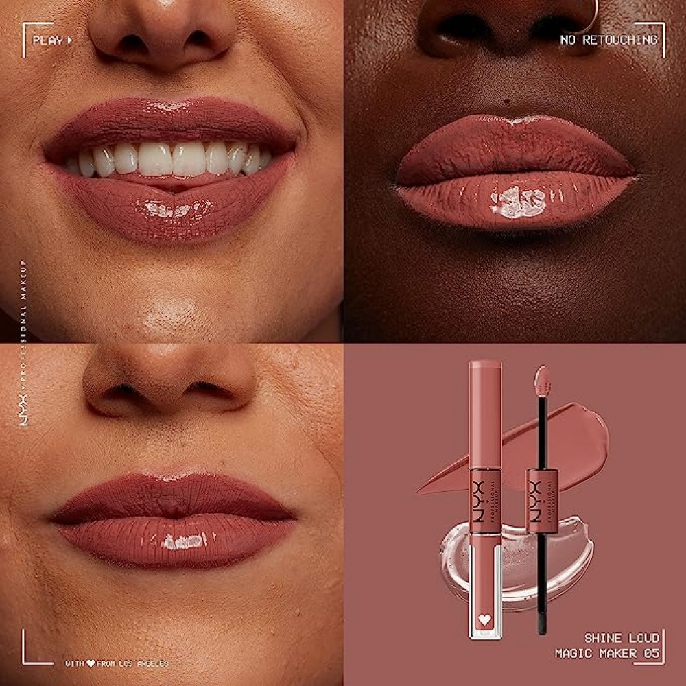 أحمر شفاه سائل من NYX بروفيشنال ميك أب لامع طويل 25 جم