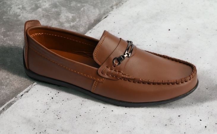 حذاء طبي رجالي MLR موديل MLR-SH77 جلد طبيعي مهواة نعل ممتص صدمات مقاس 43