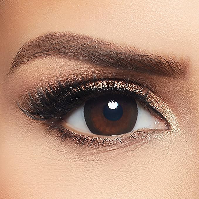 عدسات لاصقة يومية من Leila بلون براون بحماية UV 10 قطع