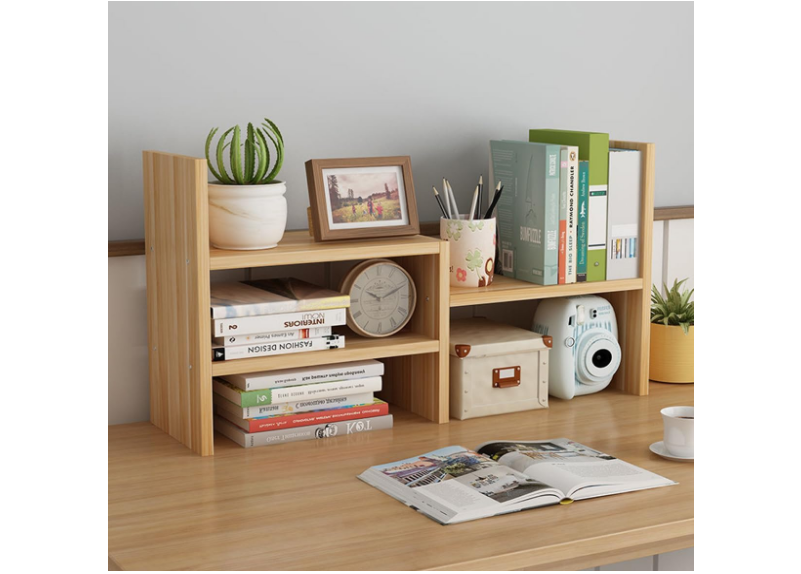 رف تخزين خشبي قابل للتعديل من الميكاكوز لعبة ديكور منزلي عرض دوار بنمط حر رف حامل طبيعي حقيقي