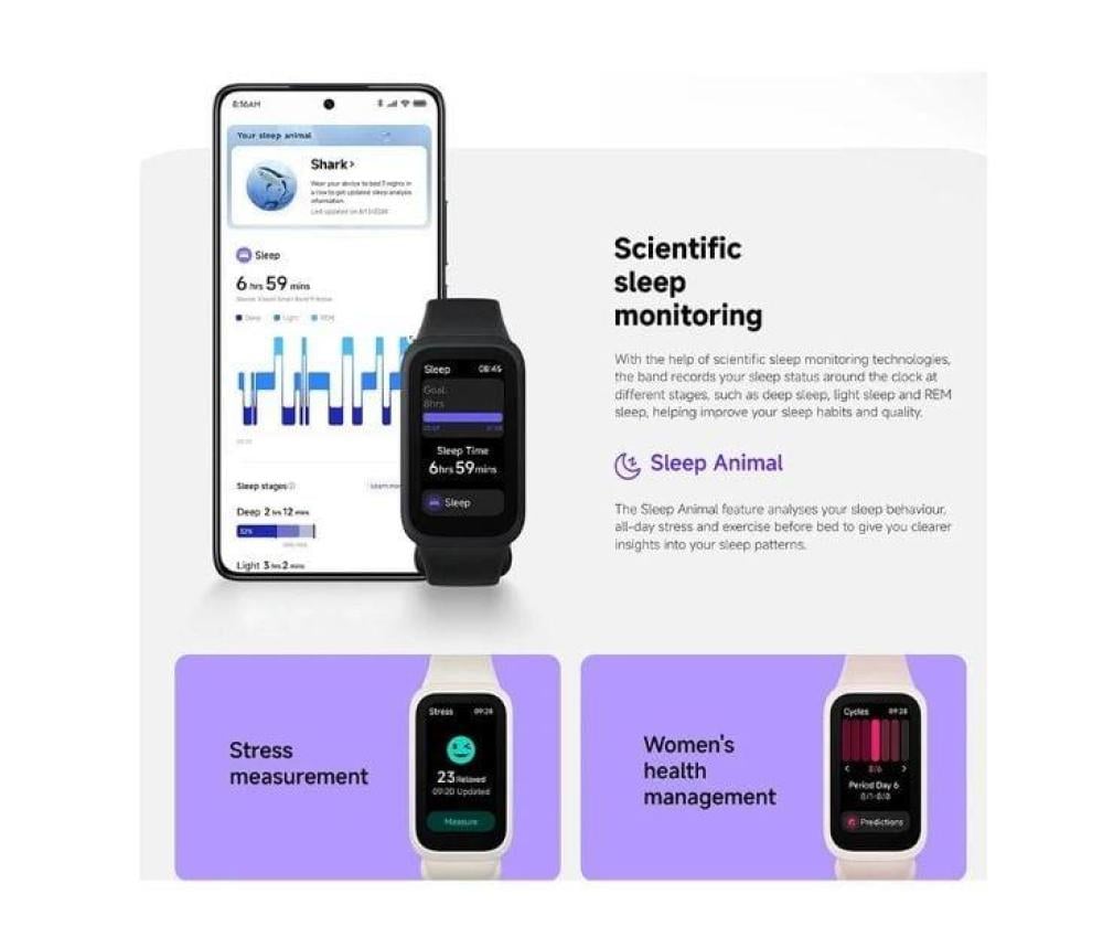 سوار ذكي شاومي باند 9 BHR9917GL أكتيف - وردي