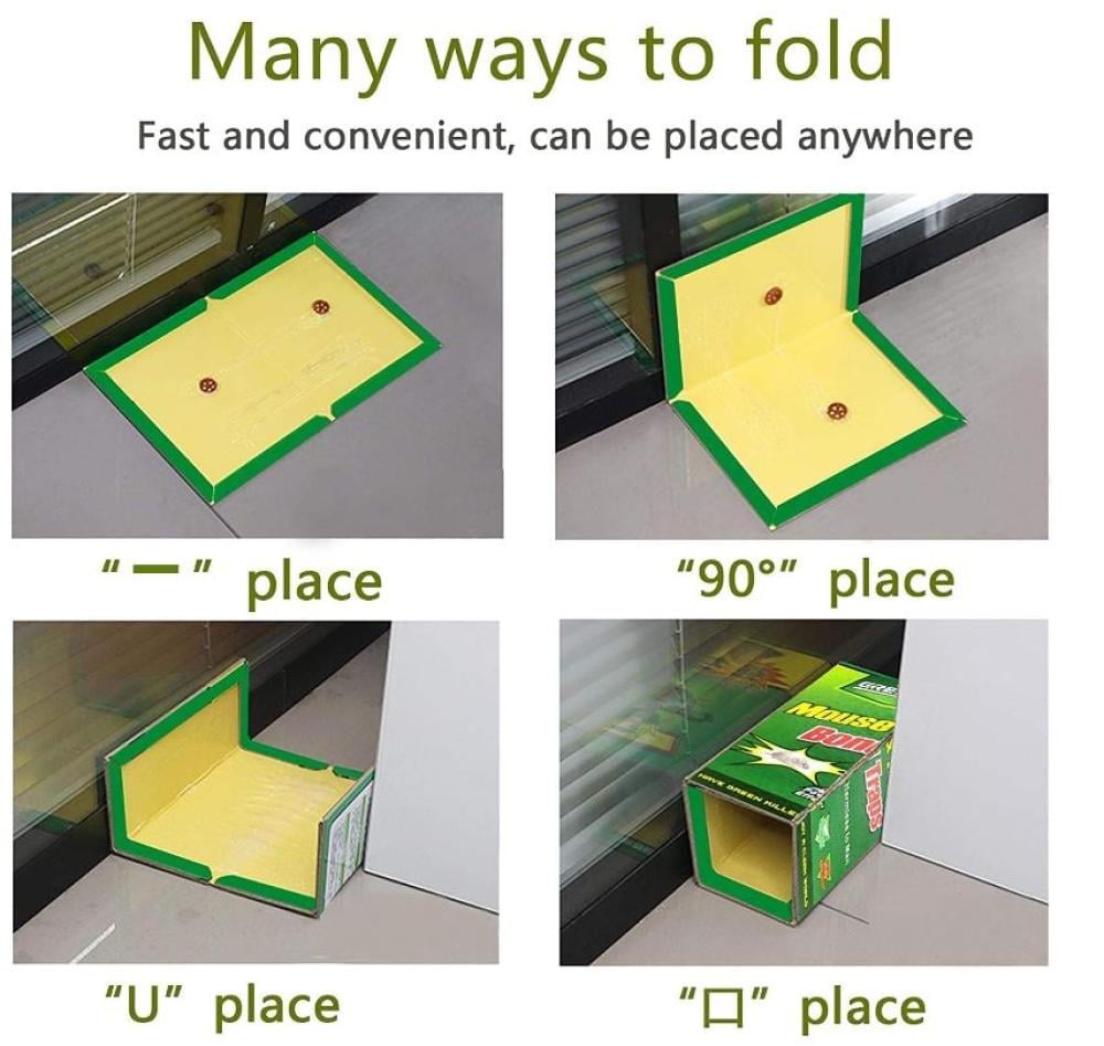 12 عبوة من مصائد غراء الفأر الكبيرة من إيزون مع الالتصاق المحسن ، مصائد الفئران الفأرية ، مصائد فأرة الأفعى ، لوح وسادة لاصق للمنزل الداخلي والخارجي ، سهل الضبط ، كبير جدًا (8.3 بوصة × 12 بوصة)