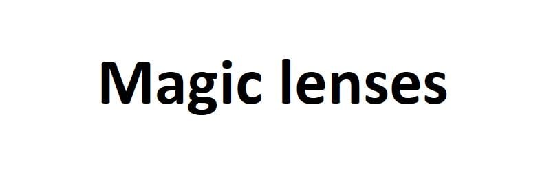 Magic lenses
