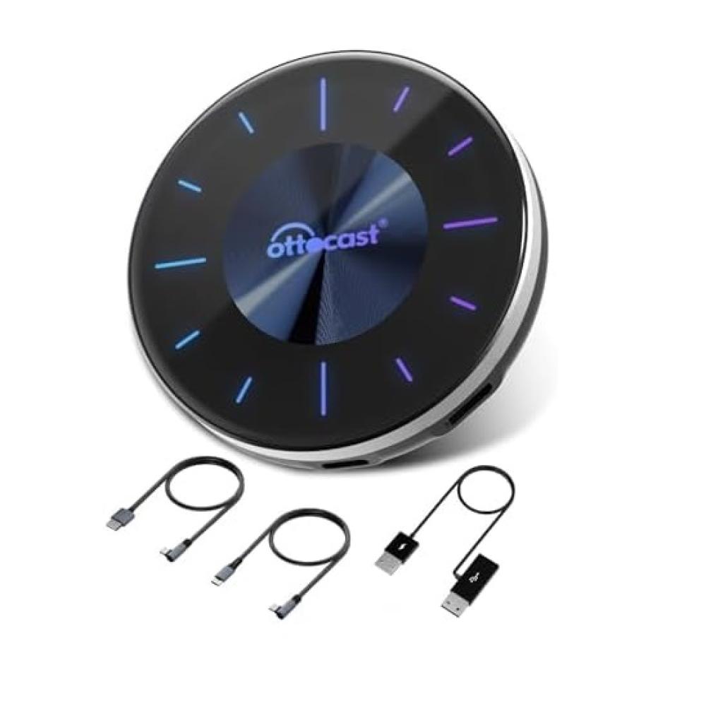 محول فيديو كاربلاي بي 3 من اوتوكاست محول فيديو كاربلاي 2023 اندرويد 120 كاربلاي لاسلكي يدعم مخرج HDMI ويوتيوب ونتفليكس وديزني وتيك توك الى سيارات كاربلاي السلكية او اي ام