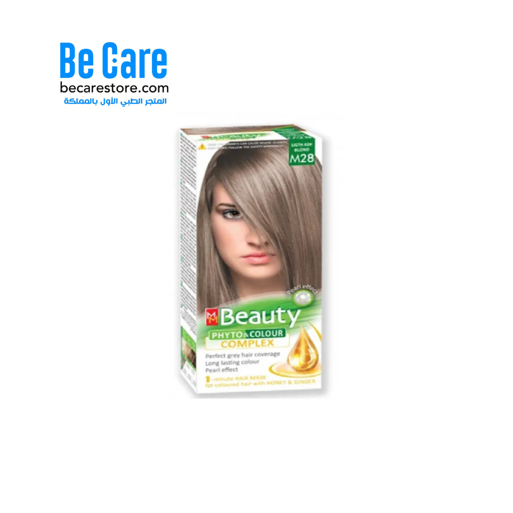 صبغة الشعر MM Beauty Phyto & Color 125g - № M28 Light Ash Blond
