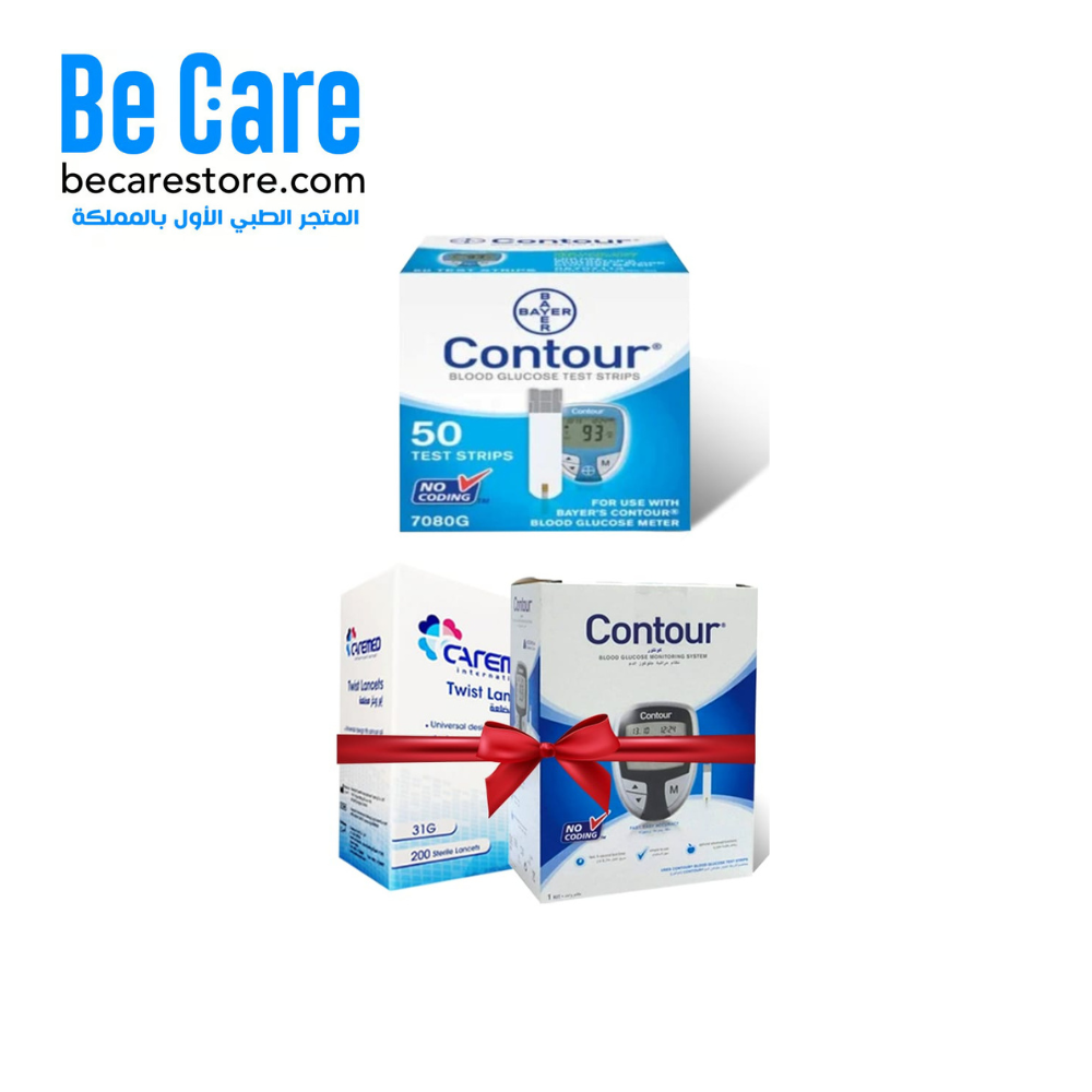 راقب صحتك بدقة مع شرائط CONTOUR الأصلية وجهاز قياس السكر المجاني