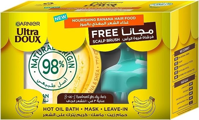 كريم مغذي للشعر من Garnier بخلاصة الموز 3 في 1 390 مل