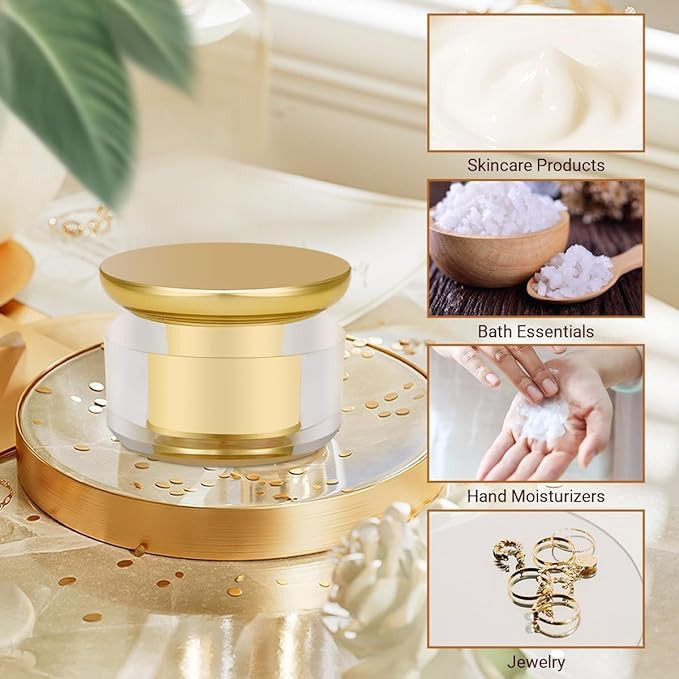 برطمان كريم قابل لإعادة الملء من سيوسي SiuSi ذهبي 1 أونصة