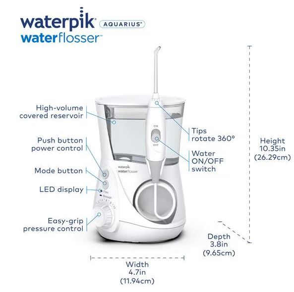 جهاز خيط الأسنان المائي من Waterpik لتنظيف عميق 650 مل