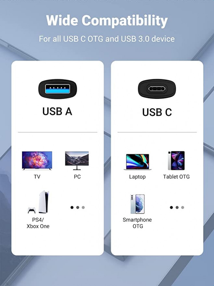 يوجرين قارئ بطاقة SD USB 3.0 / USB C OTG ذاكرة بفتحة مزدوجة محول متوافق UHS-I ، Micro SD ، SD ، SDXC ، SDHC ، Micro SDXC ، Micro SDHC ، MMC MacBook ، Dell XPS ، Huawei ، Google ، OnePlus ، ألومنيوم