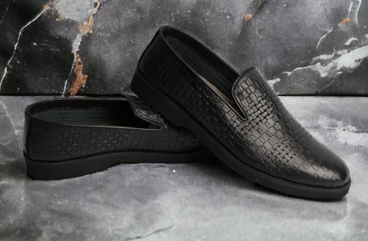 حذاء رجالي طبي MLR بنعل ممتص للصدمات جلد طبيعي ومريح