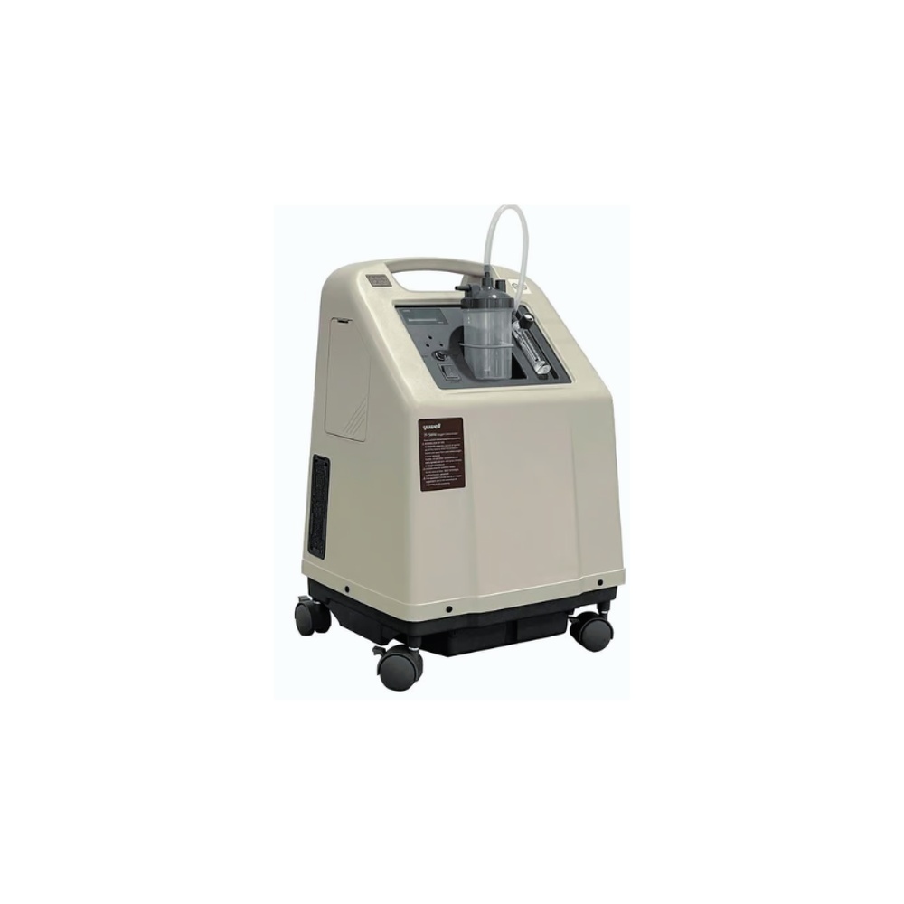 Yuwell 7F-5 5L Oxygen Concentrator with Display & Wheels | متجر بي كير