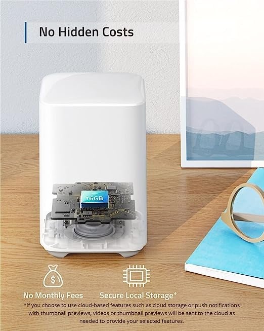 Eufy Security, eufyCam 2C Pro, نظام أمان منزلي لاسلكي بدقة 2K، عمر بطارية 180 يومًا، توافق HomeKit ، IP67 ، رؤية ليلية ، بدون رسوم شهرية