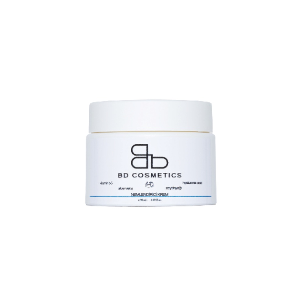 كريم ترطيب BD COSMETICS 50 مل | أنبوب بغطاء وعلبة نافذة