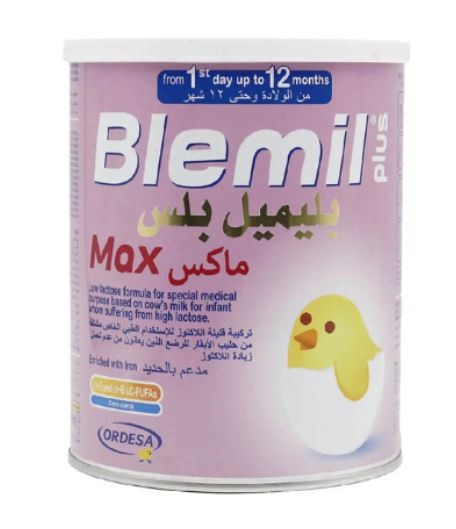 حليب الاطفال بليميل  بلس ماكس من الولاده وحتى 12 شهر 400 جم