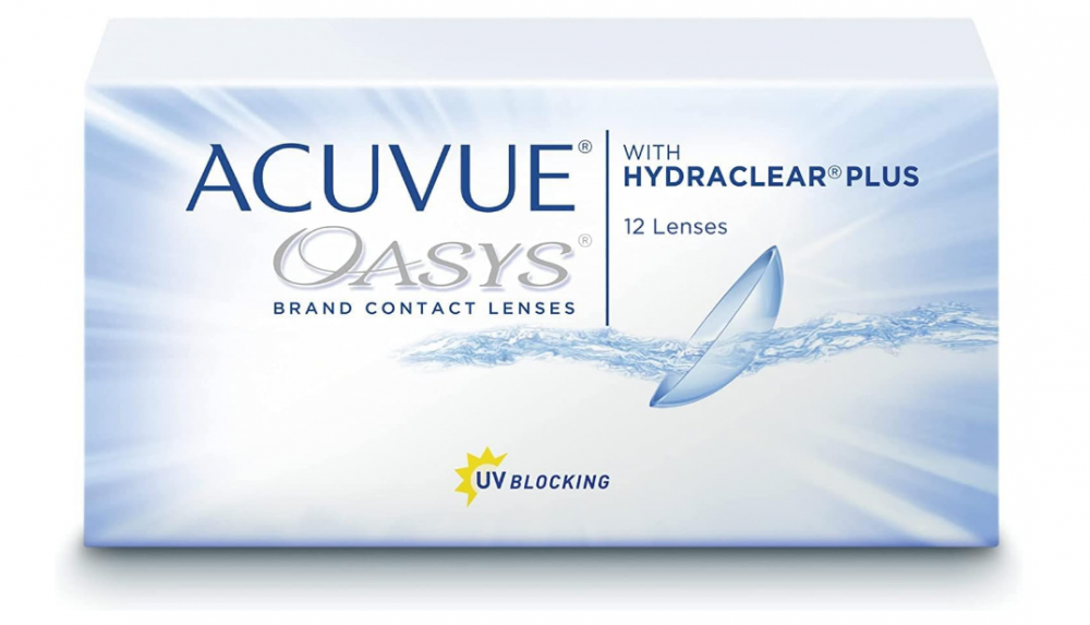 عدسات لاصقة من ACUVUE بتقنية هايدراكلير بلس عبوة 6 قطع
