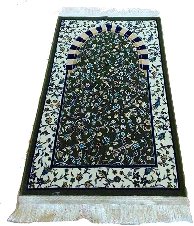 سجادة صلاة من سجادة الروضة بتصميم الحرم وسعة 112×70 سم