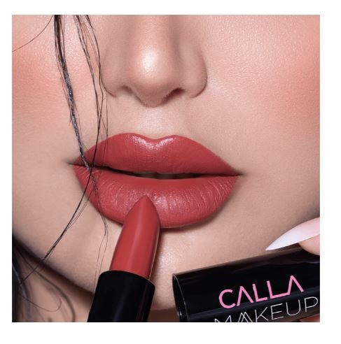أحمر شفاه روج مطفي من Calla Makeup لون أحمر-بني CM-65 4.5 جم