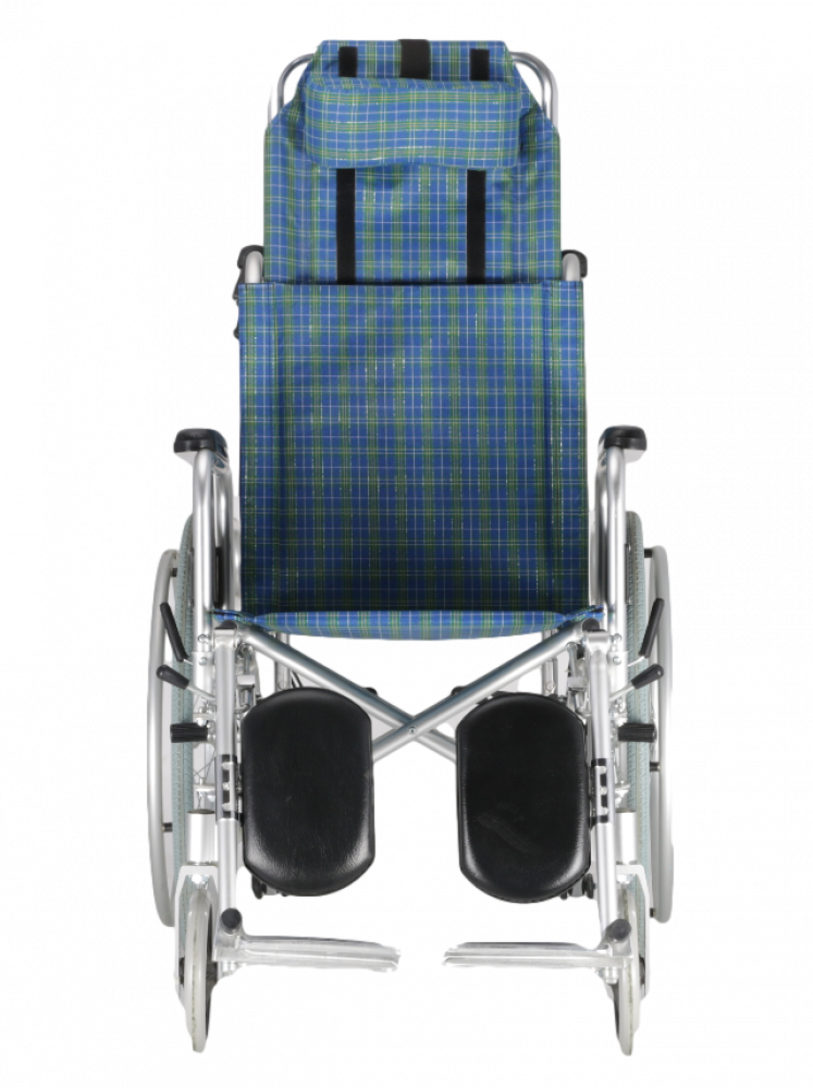 كرسي طبي متحرك ألومنيوم DY Medical مع رافع رجل مقاس 51 سم