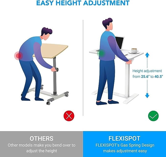 طاولة جانبية على شكل C شولوفس | ارتفاع 70-90 | عجلات مخفية