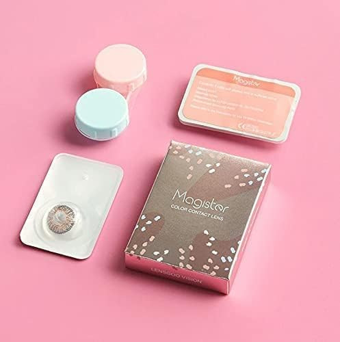 عدسات لاصقة ملونة ماجيستر زمرد قطر 14 مم محتوى ماء 40 مع حافظة