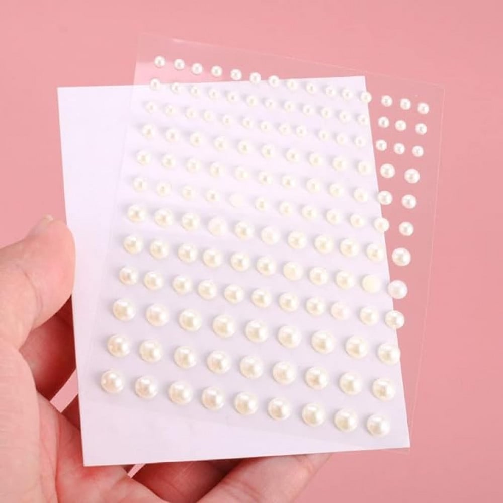 ملصقات تزيين الوجه أحجار كريستالية ذاتية اللصق 3 ورقات